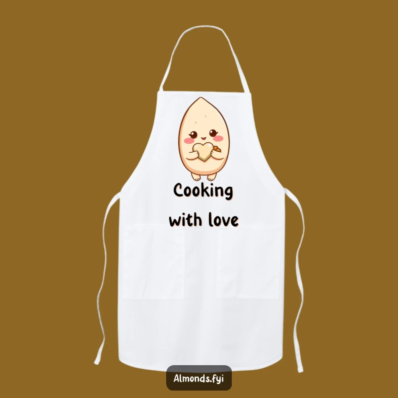 Funny Blushing Almond Baking Apron - Bake Sweet Treats with Love!