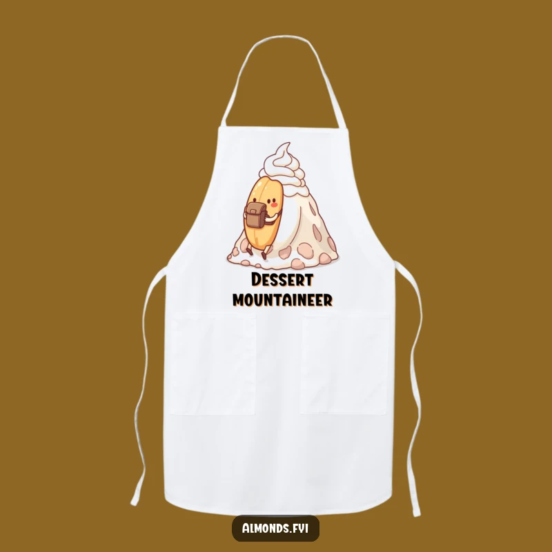 Funny Determined Almond Hike Apron - Adventurous Chef Kitchen Wear