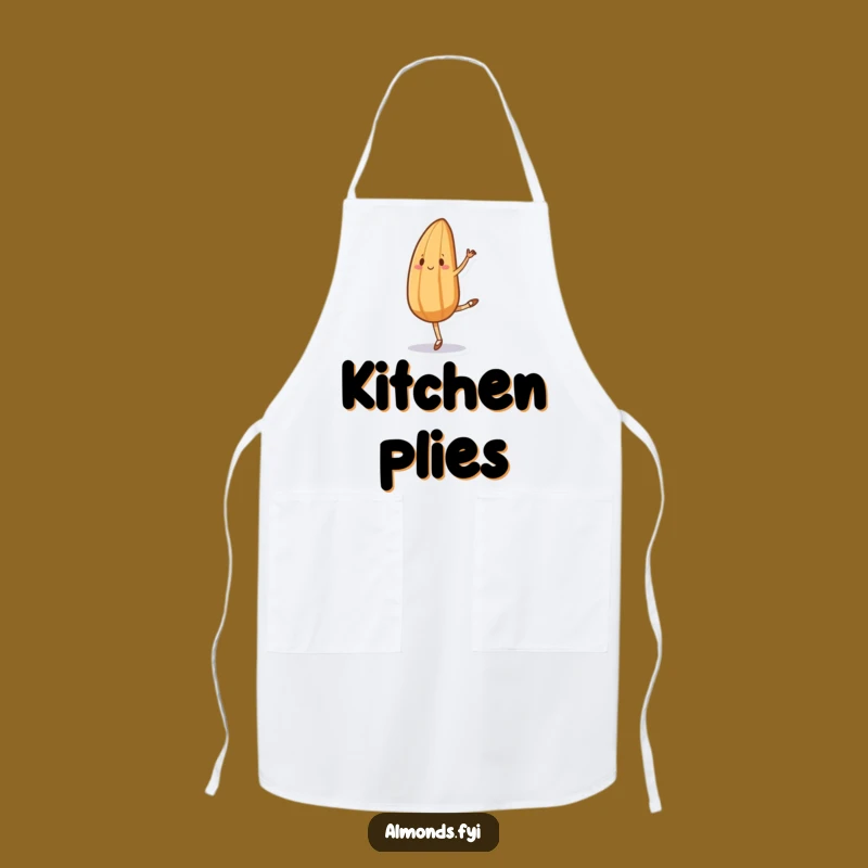 Funny Ballet Almond Apron - Hilarious Kitchen Wear for Graceful Cooks!