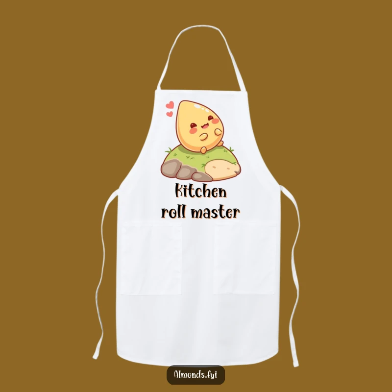 Funny Chef Almond Roller Apron: Giggling Nut Kitchen Fun, Hilarious Gift!
