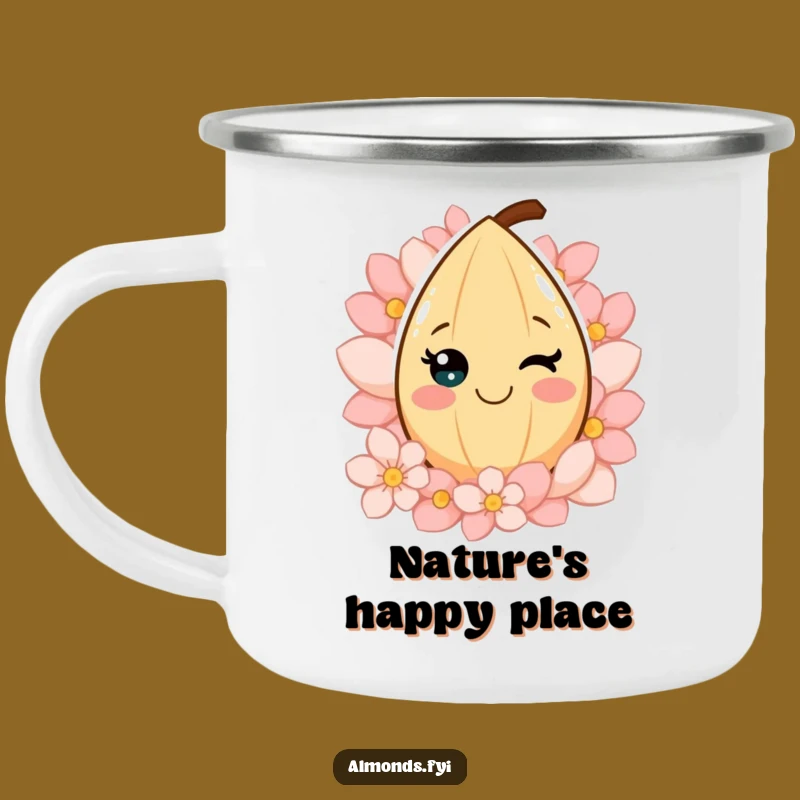Blooming Almond Camping Mug - Cheerful Gear for Sunny Adventures!
