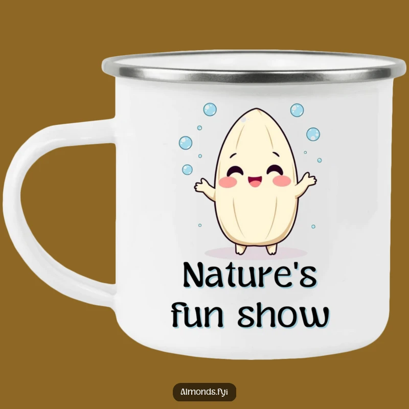 Funny Nature Play Mug: Almond Juggles, Rugged Funny Gift