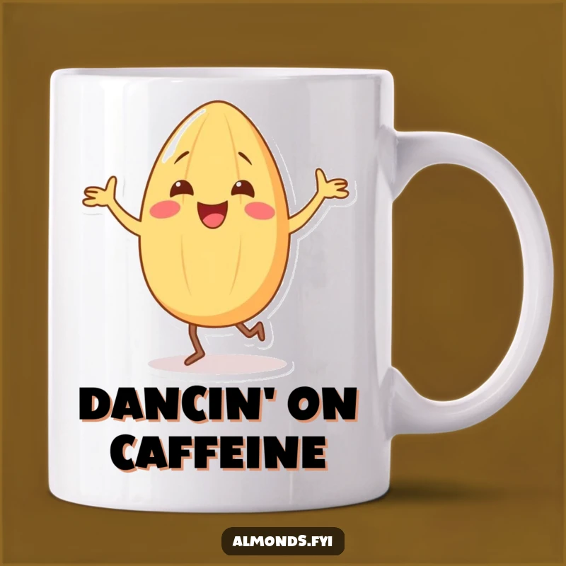 Funny Almond Dancing Mug: Hilarious Moves for a Joyful Sip