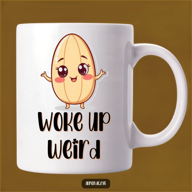 Funny Wiggling Almond Mug - Googly Eyes Nut, Hilarious & Playful Gift!