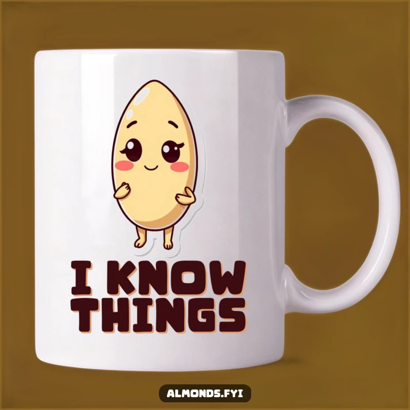 Funny Winking Almond Mug: Confident & Cool, a Perfect Humorous Gift