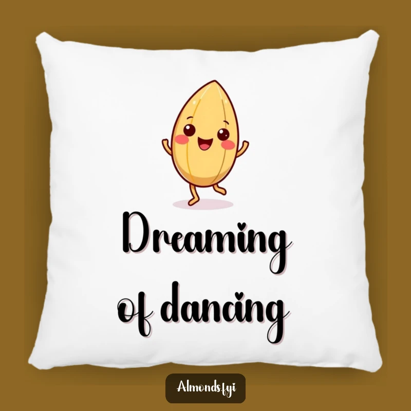 Funny Happy Almond Jig Pillow - Wiggling Shell Cushion Gift