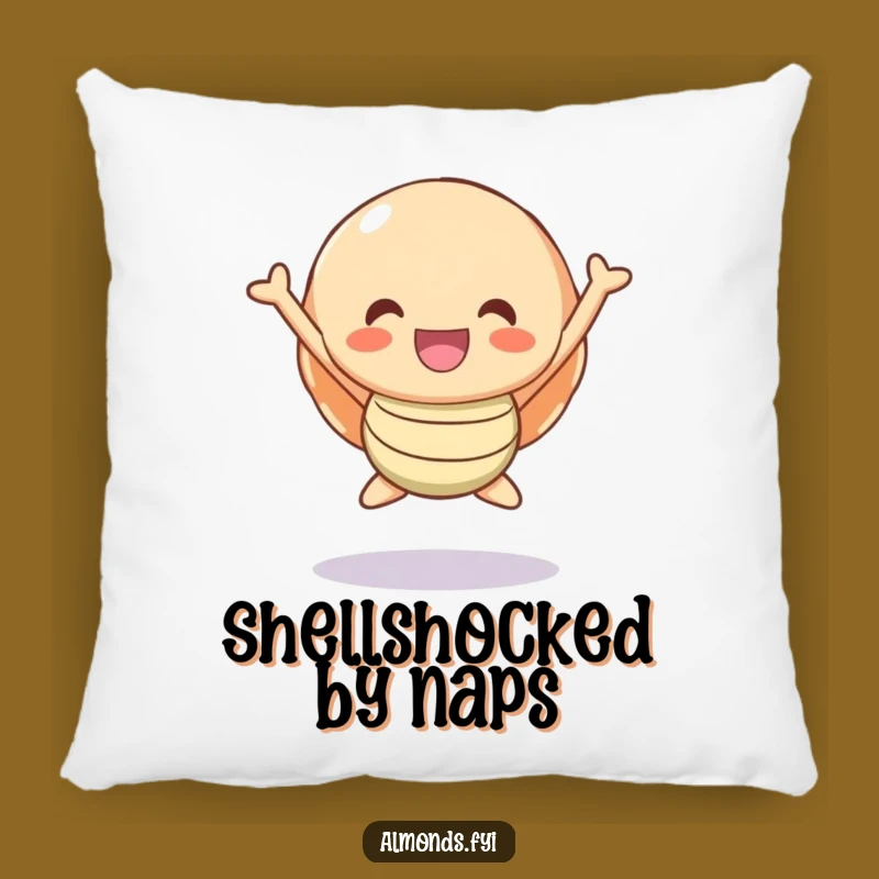 Funny Happy Shell Character Pillow - Cozy Comfort & Cheerful Vibes Gift