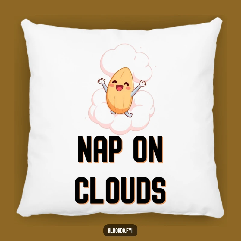 Funny Marshmallow Cloud Almond Pillow - Cozy & Hilarious Accent for Your Couch!