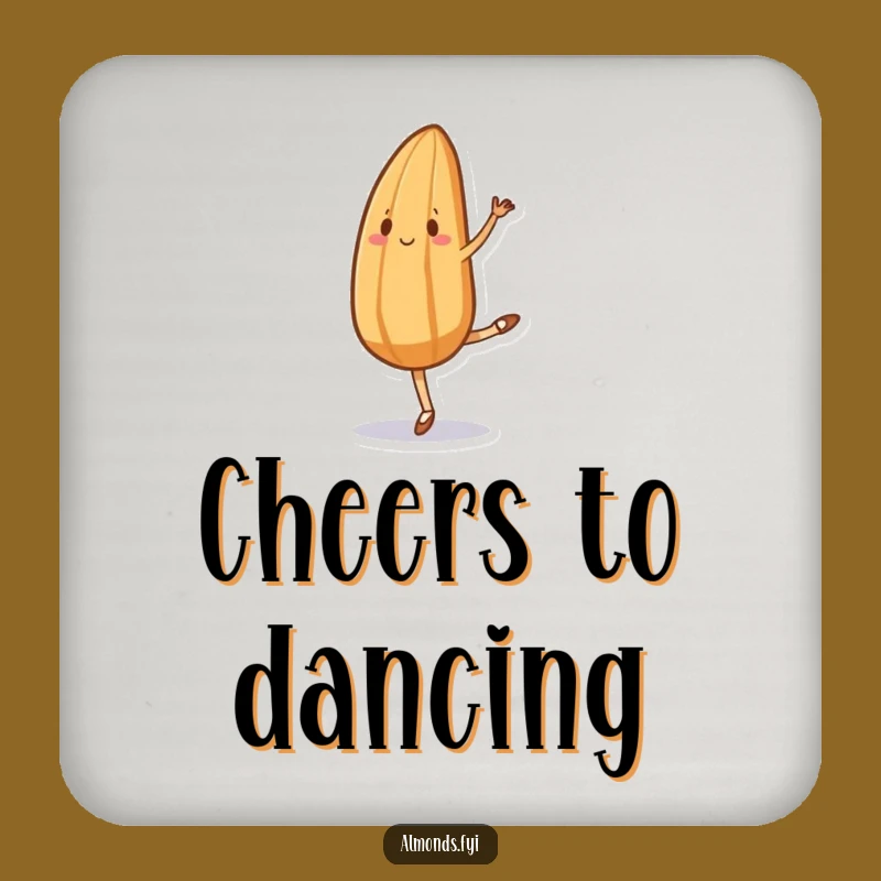 Funny Ballet Almond Coaster - Hilarious Protection for Your Surfaces!