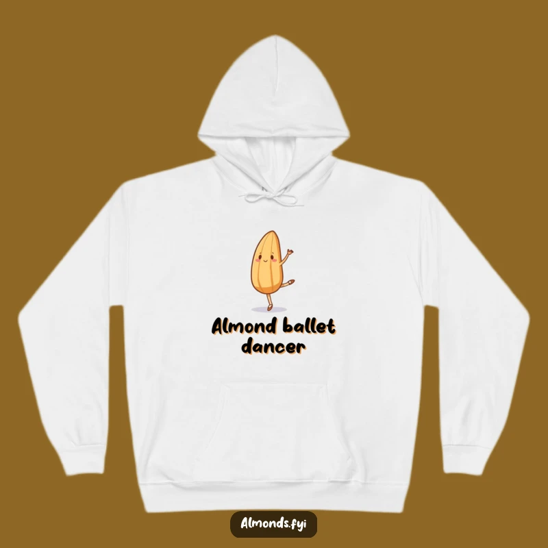 Funny Ballet Almond Hoodie - Cozy & Hilarious Gift for the Uncoordinated!