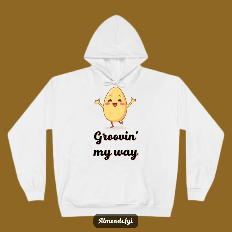Cozy Funny Almond Silly Dance Hoodie: Warmth & Merriment