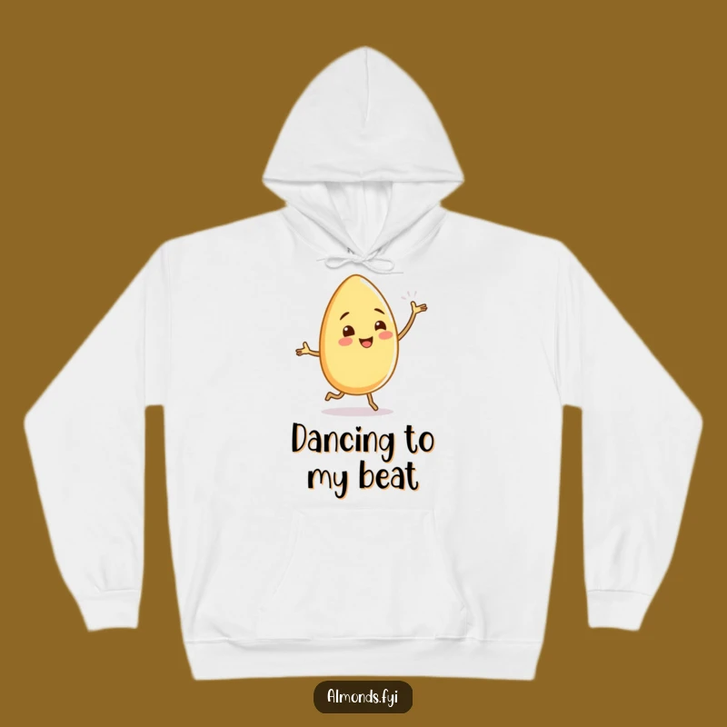 Funny Almond Dance Hoodie: Cozy Comfort with a Silly Wiggling Legs Design