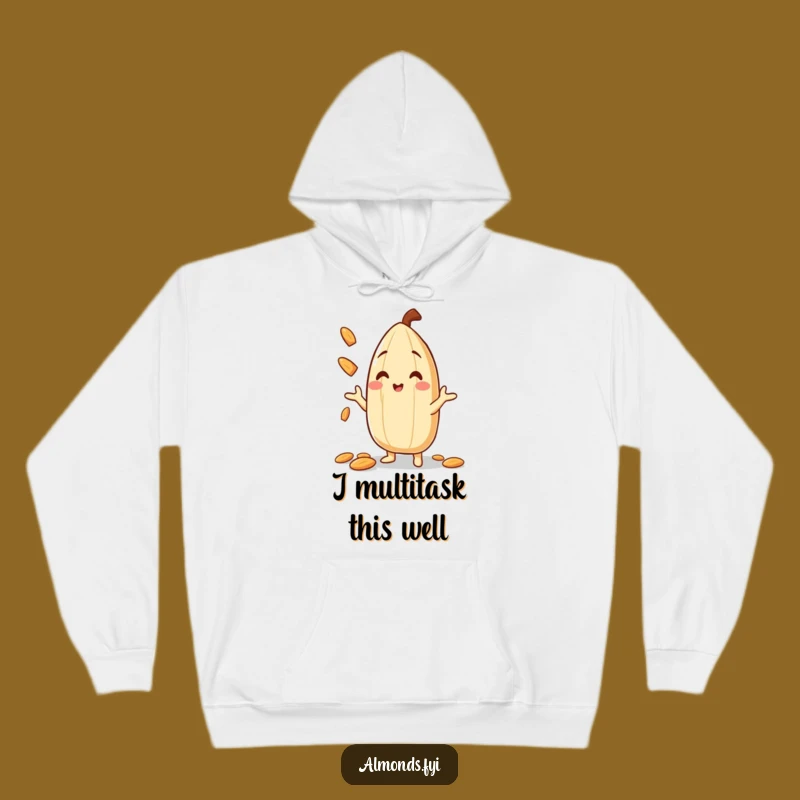 Funny Almond Juggler Hoodie: Cozy Up with Hilarious Nutty Vibes!