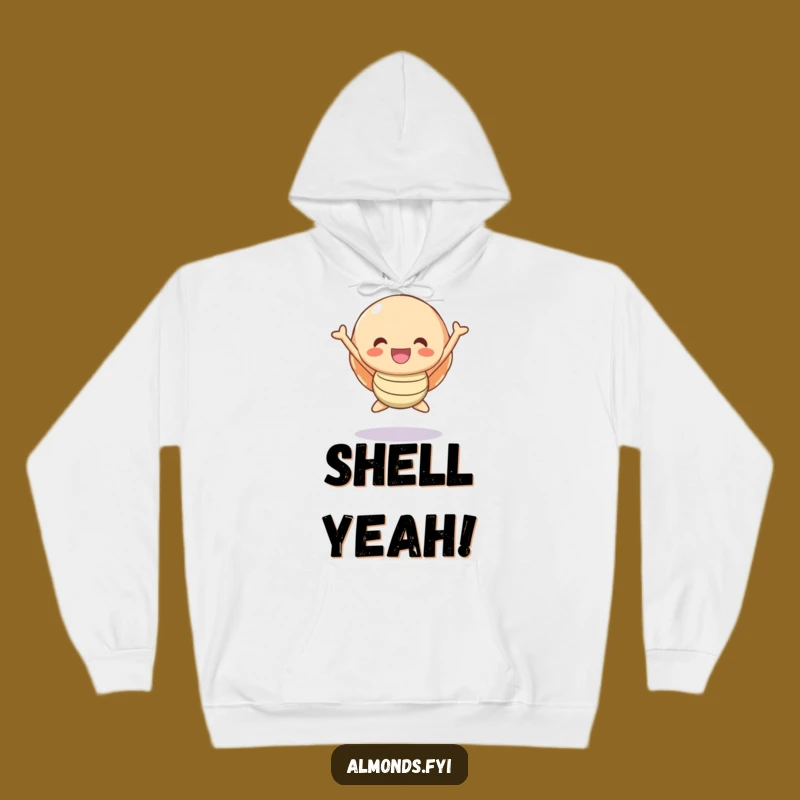 Funny Cozy Shell Character Hoodie - Warm Hugs & Happy Jumps Gift Idea