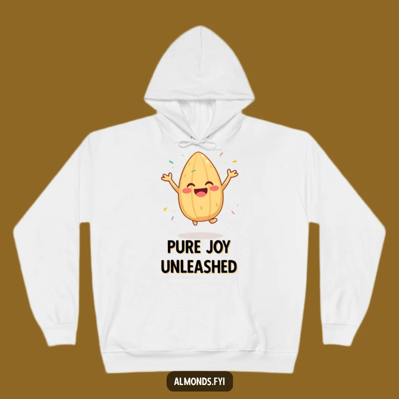 Funny Joyful Almond Hoodie: Cozy Comfort for Sprinkled Celebrations