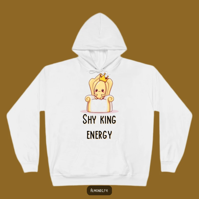 Funny Shy Almond Hoodie - Cozy & Hilarious Royal Sweatshirt Gift