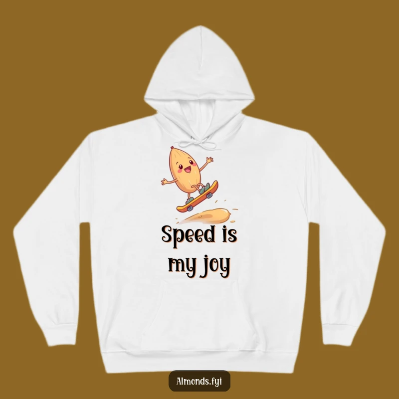 Funny Almond Skateboard Cashew Hoodie: Cozy Ride & Hilarious Comfort
