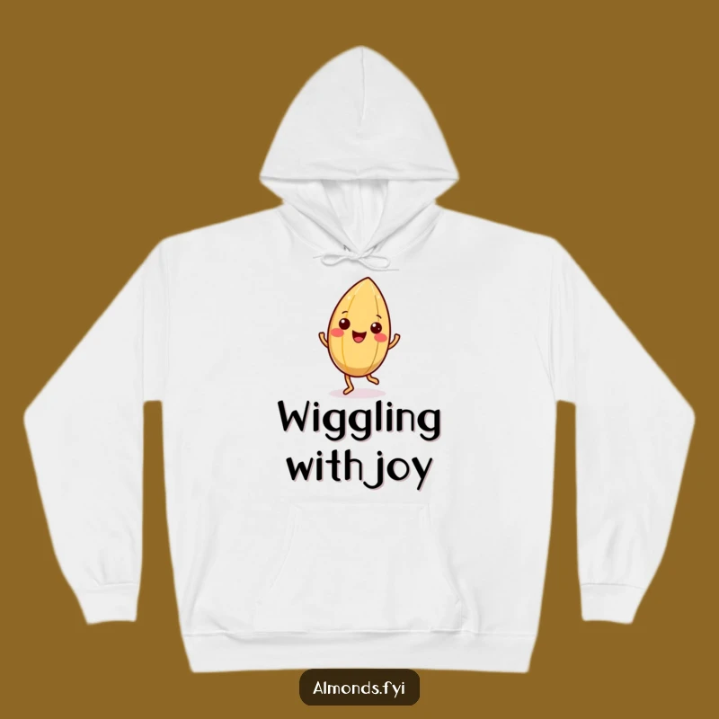 Funny Happy Almond Jig Hoodie - Wiggling Shell Sweatshirt Gift