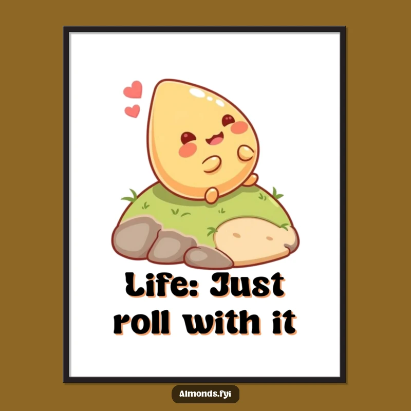 Free Printable Wall Art: Giggling Almond Rolls into Whimsical Decor