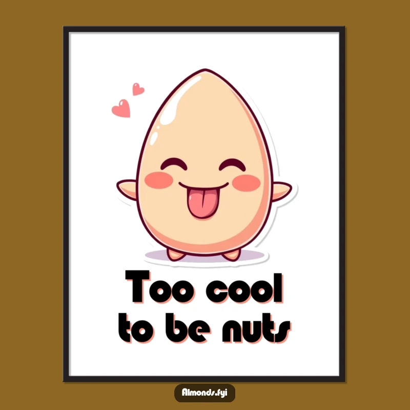 Free Printable Wall Art: Cheeky Almond Humorous Downloadable Decor