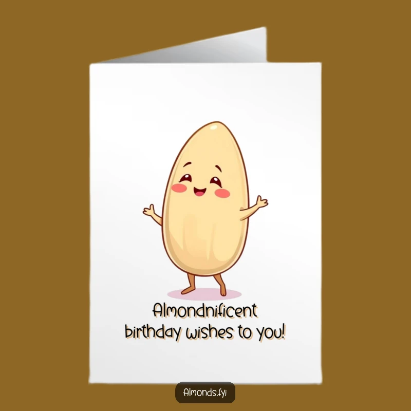 Free Printable Birthday Card: Salsa Almond Funny Downloadable Gift