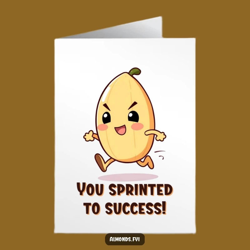 Free Printable Congrats Card: Almond Sprints to Celebrate Your Win