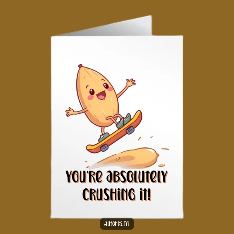 Free Printable Congratulations Card: Almond's Cashew Ride Success Gift