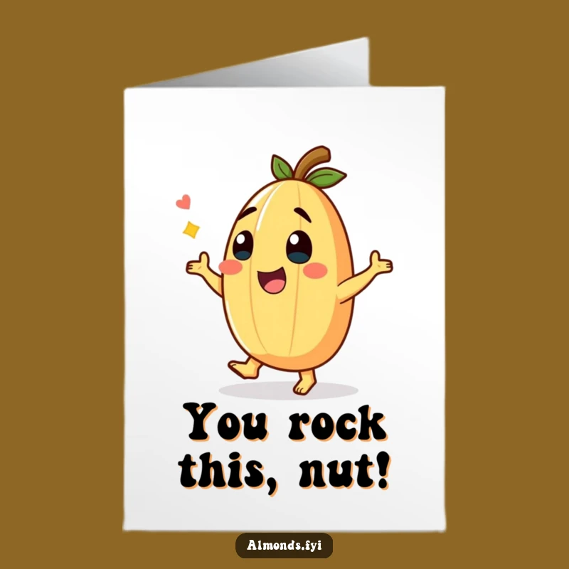 Free Printable Funny Dance Almond Congrats Card - Joyful Downloadable for Celebrations!