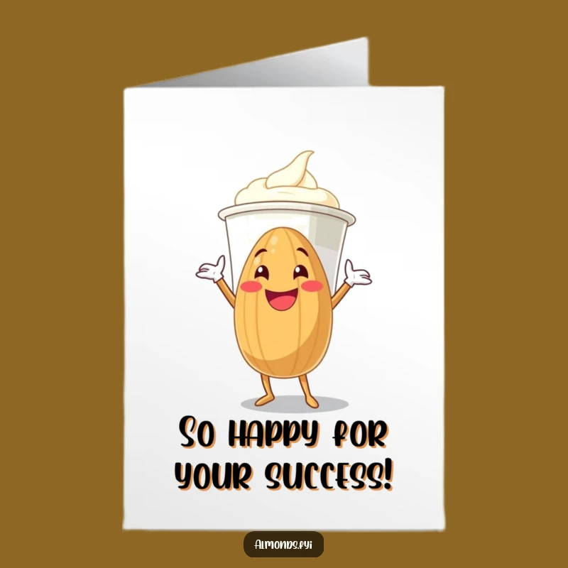 Free Printable Congrats Card: Almond Hugs Yogurt, Humorous Downloadable Gift