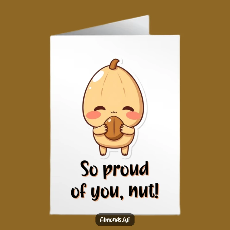Free Printable Blushing Almond Congrats Card - Cute Downloadable for Achievements!