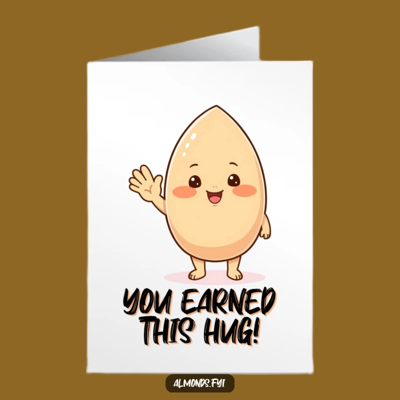 Free Printable Congrats Card: Almonds Friendly Wave, Joyful Downloadable Gift