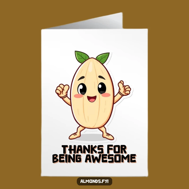 Free Printable Thank You Card: Hero Almonds Thanks, Grateful Downloadable Gift
