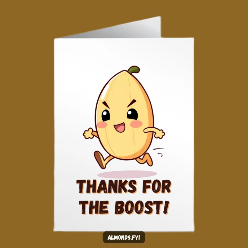 Free Printable Thank You Card: Speedy Almond Delivers Thanks