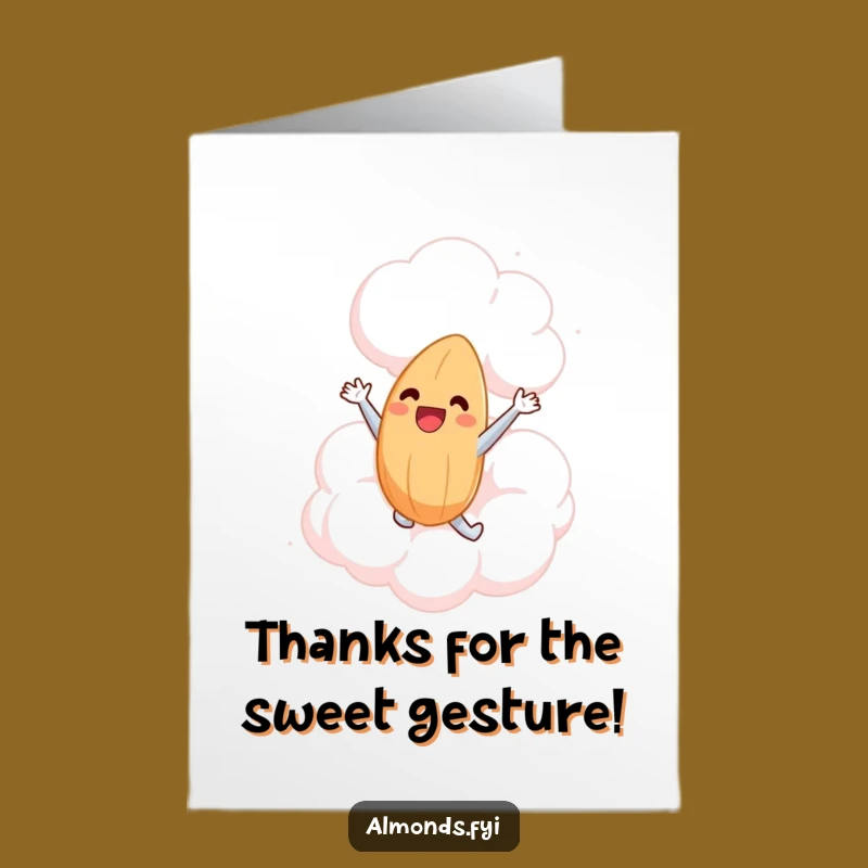 Free Printable Thank You Card: Almond Cloud Leaping Gratitude