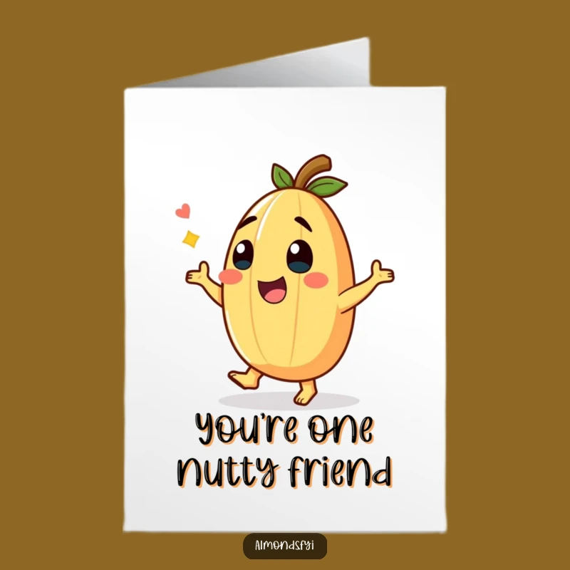Free Printable Dancing Almond Thank You Card - Fun Downloadable to Show Your Thanks!