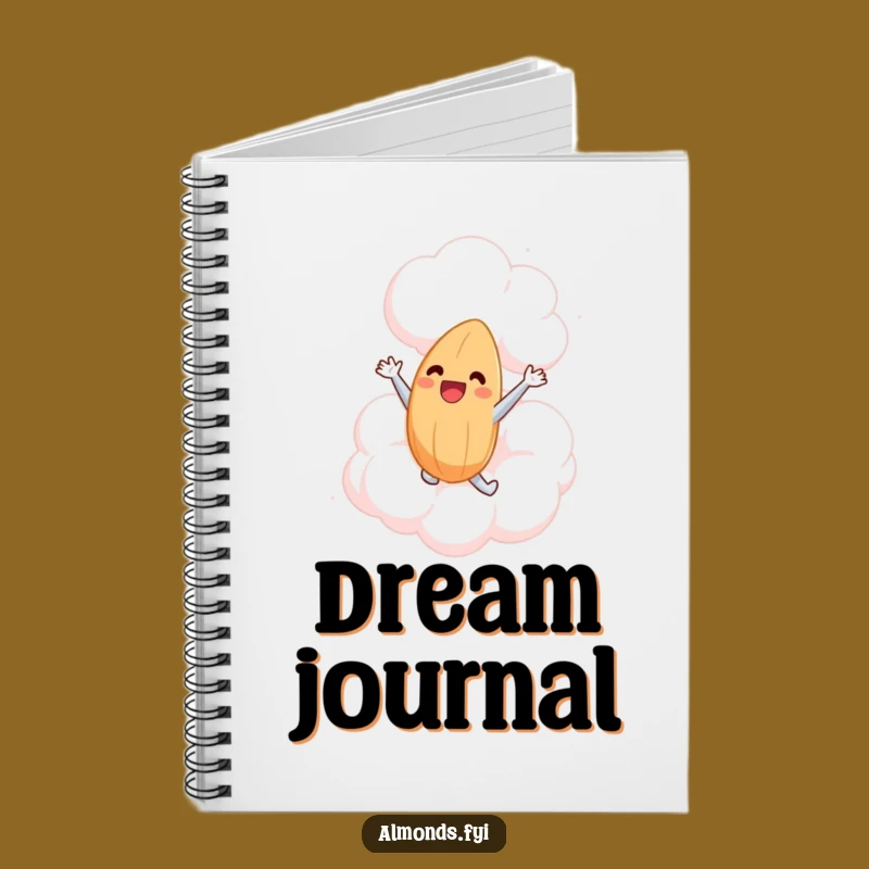 Funny Marshmallow Cloud Almond Notebook - Hilarious Journal for Dreamers!