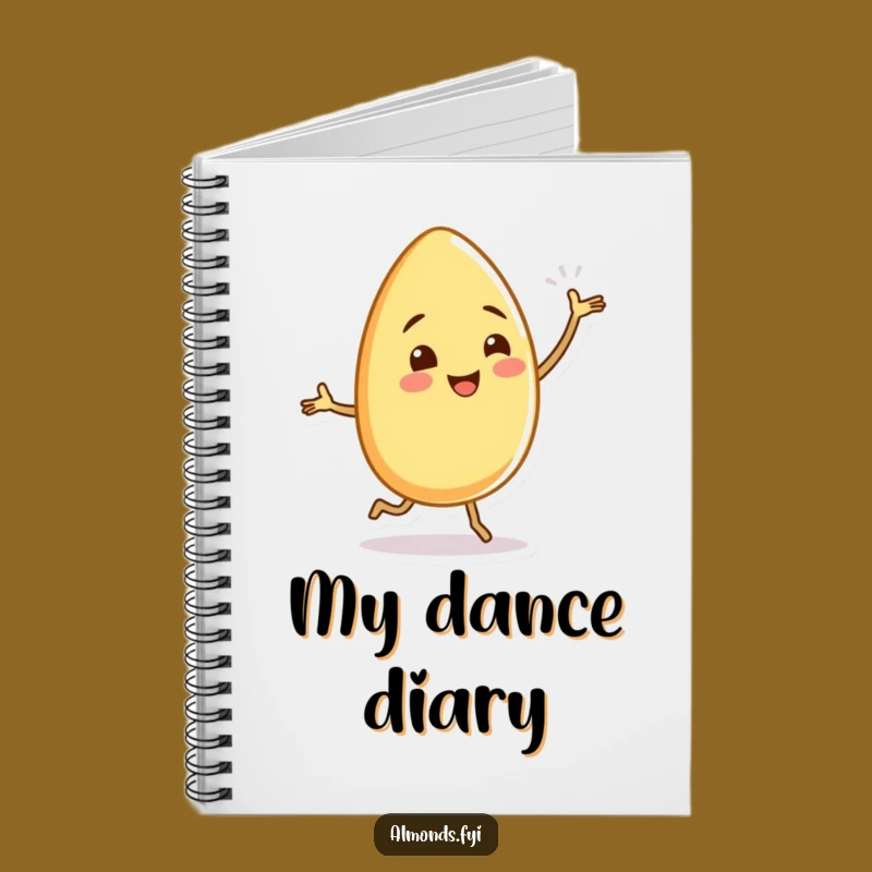 Funny Almond Dance Notebook: Jot Down Ideas with Silly Wiggling Legs Art