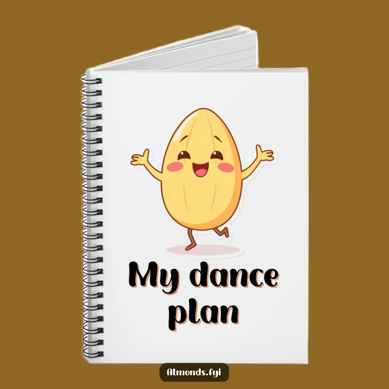 Funny Almond Dance Notebook: Jot Down Steps & Ideas