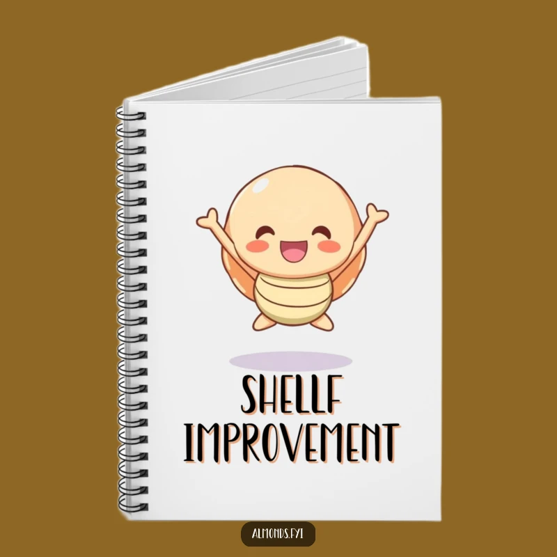 Funny Happy Shell Character Notebook - Jot Down Your Joyful Thoughts Gift