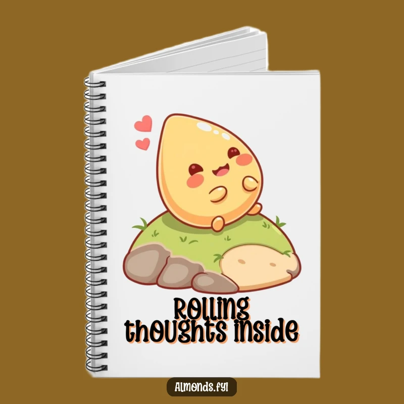 Funny Rolling Almond Notebook: Giggling Nut Jotter, Hilarious Gift for Ideas!