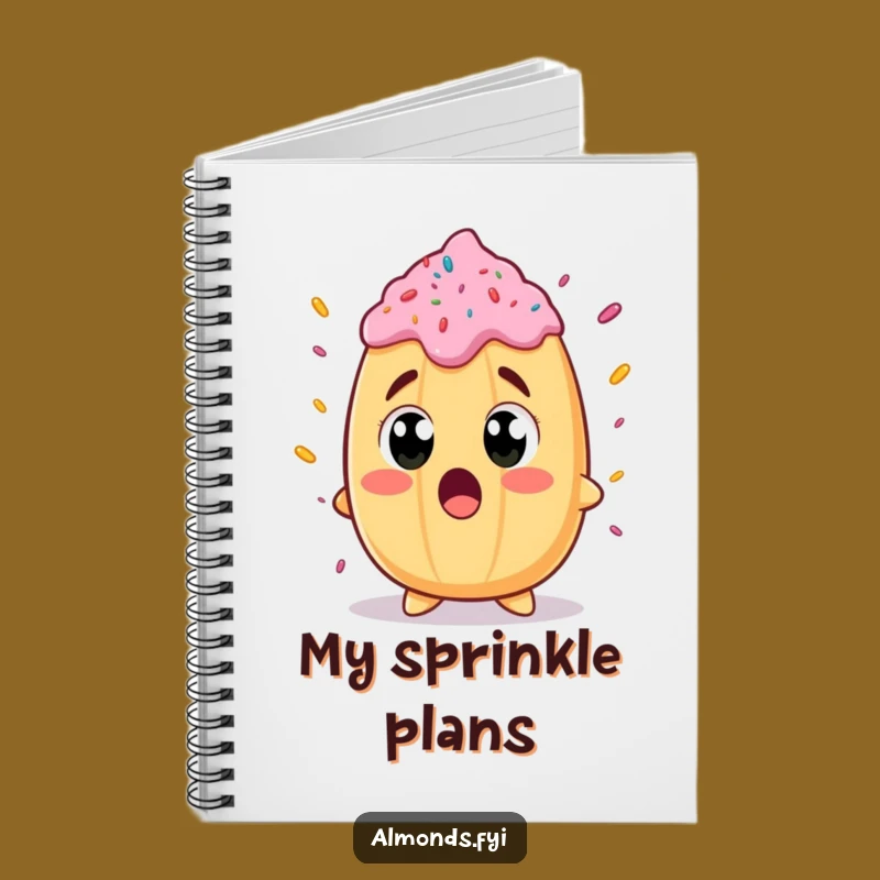 Funny Surprised Almond Notebook: Jot Down Surprising Ideas