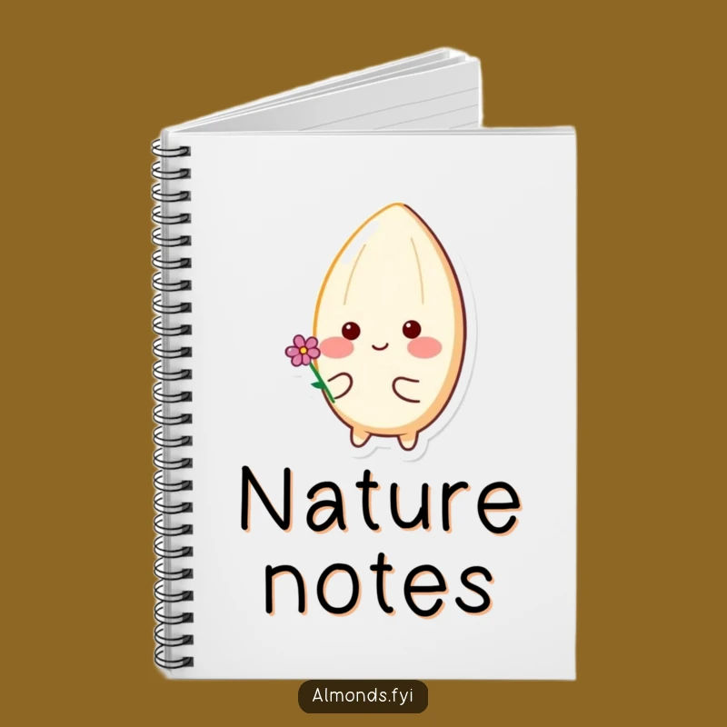 Happy Flower Almond Notebook - Adorable & Funny Journal for Cheerful Minds!