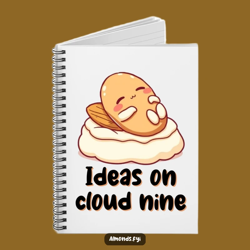 Funny Almond Notebook: Relaxed Cream Lounger Journal Funny Gift