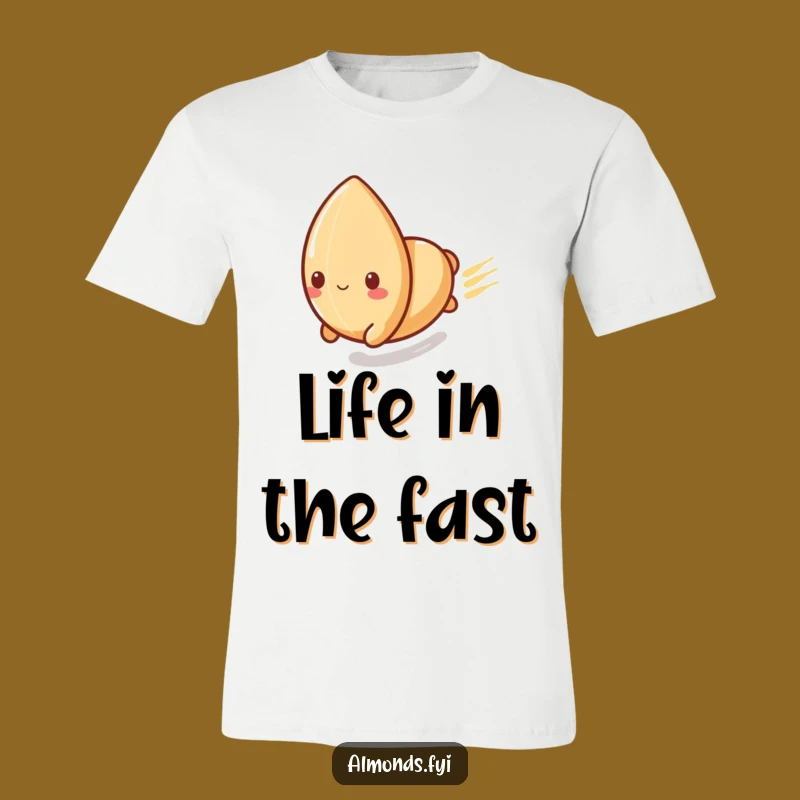 Funny Fast Slide T-Shirt: Playful Almond's Speed, Perfect Thrill and Funny Gift