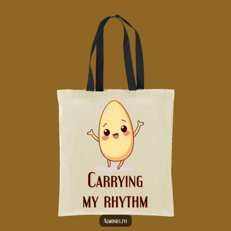 Funny Wiggling Almond Dance Tote Bag: Carry Your Laughs in Style