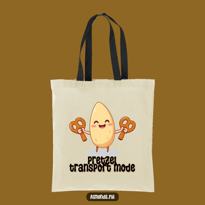 Funny Almond Pretzel Juggling Tote: Carry Your Laughs in Style