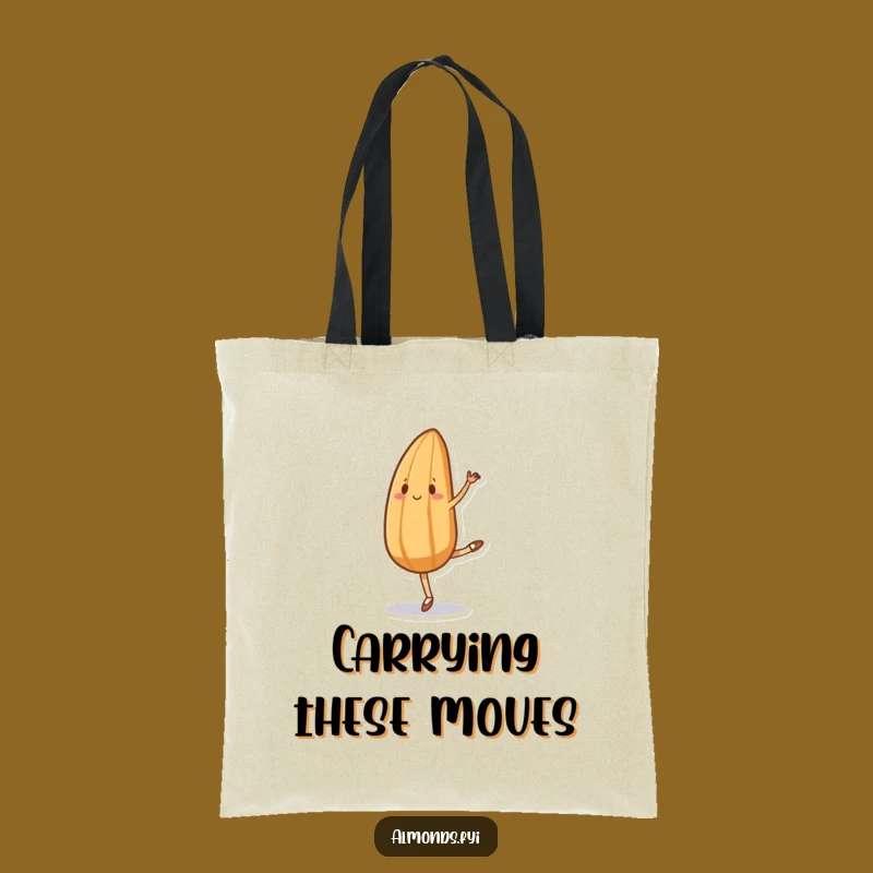 Funny Ballet Almond Tote Bag - Chic & Hilarious Bag for Dancers!