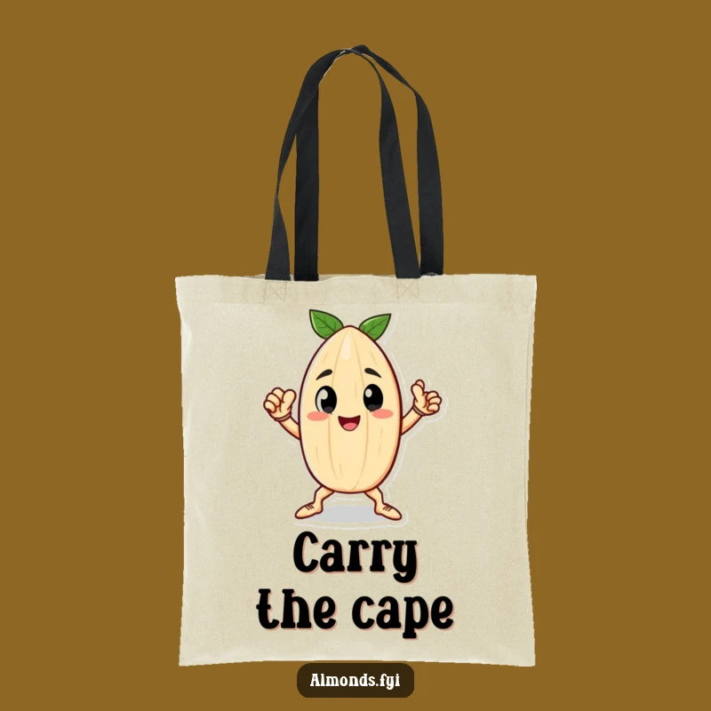 Funny Heroic Almond Tote Bag - Chic Nutty Carry-All Gift