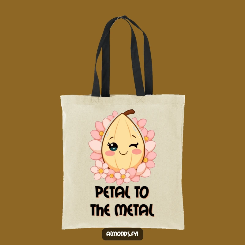 Cheerful Almond Petals Tote Bag - Carry Your Sunshine & Smiles Everywhere!